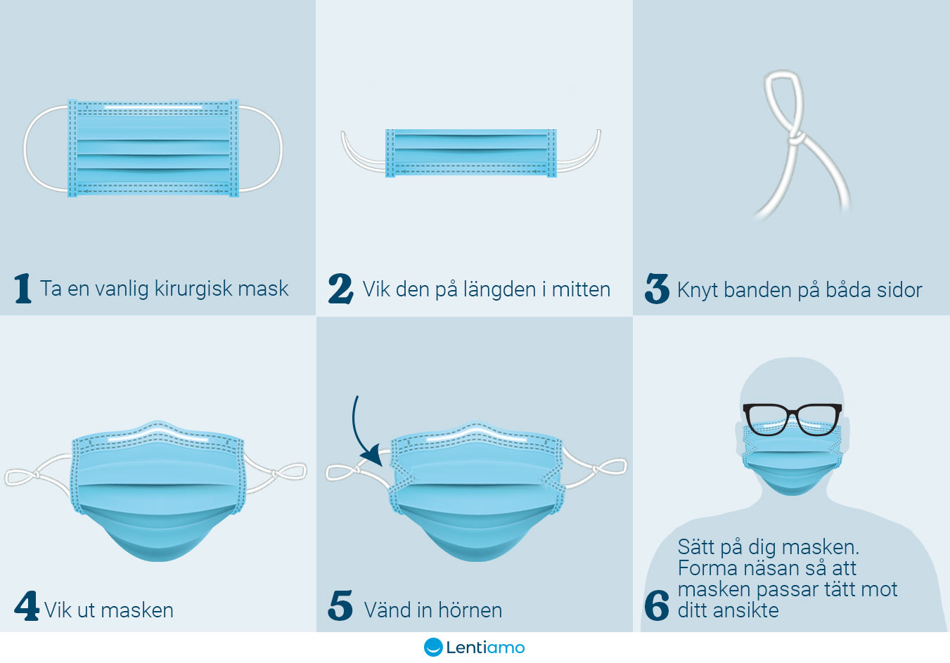 hur man fäller masken