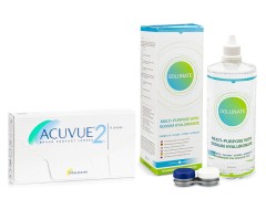 Acuvue 2 (6 linser) + Solunate Multi-Purpose 400 ml med linsetui