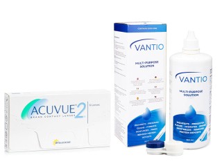 Acuvue 2 (6 linser) + Vantio Multi-Purpose 360 ml med linsetui