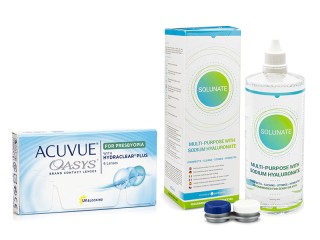 Acuvue Oasys for Presbyopia (6 linser) + Solunate Multi-Purpose 400 ml med linsetui
