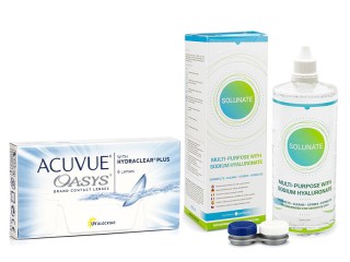 Acuvue Oasys (6 linser) + Solunate Multi-Purpose 400 ml med linsetui