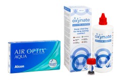 Air Optix Aqua (6 linser) + Oxynate Peroxide 380 ml med linsetui