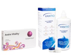 Avaira Vitality (6 linser) + Vantio Multi-Purpose 360 ml med linsetui