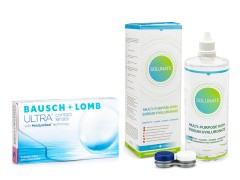 Bausch + Lomb ULTRA (6 linser) + Solunate Multi-Purpose 400 ml med linsetui