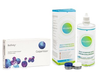 Biofinity 6 linser + Solunate Multi-Purpose 400 ml