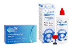 Lenjoy Bi-weekly Aqua+ (6 linser) + Oxynate Peroxide 380 ml med linsetui