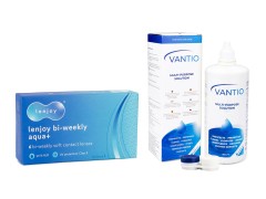 Lenjoy Bi-weekly Aqua+ (6 linser) + Vantio Multi-Purpose 360 ml med linsetui