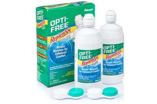 OPTI-FREE RepleniSH 2 x 300 ml med linsetuier