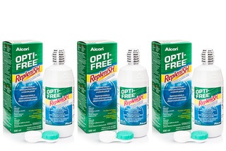 OPTI-FREE RepleniSH 3 x 300 ml med linsetuier