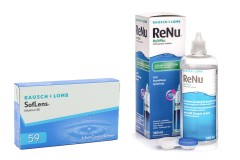 SofLens 59 (6 linser) + ReNu MultiPlus 360 ml med linsetui