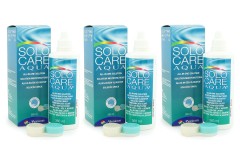 SOLOCARE AQUA 3 x 360 ml med linsetuier